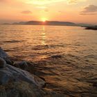Sonnenuntergang an der ligurischen Küste