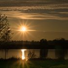 Sonnenuntergang an der Maas