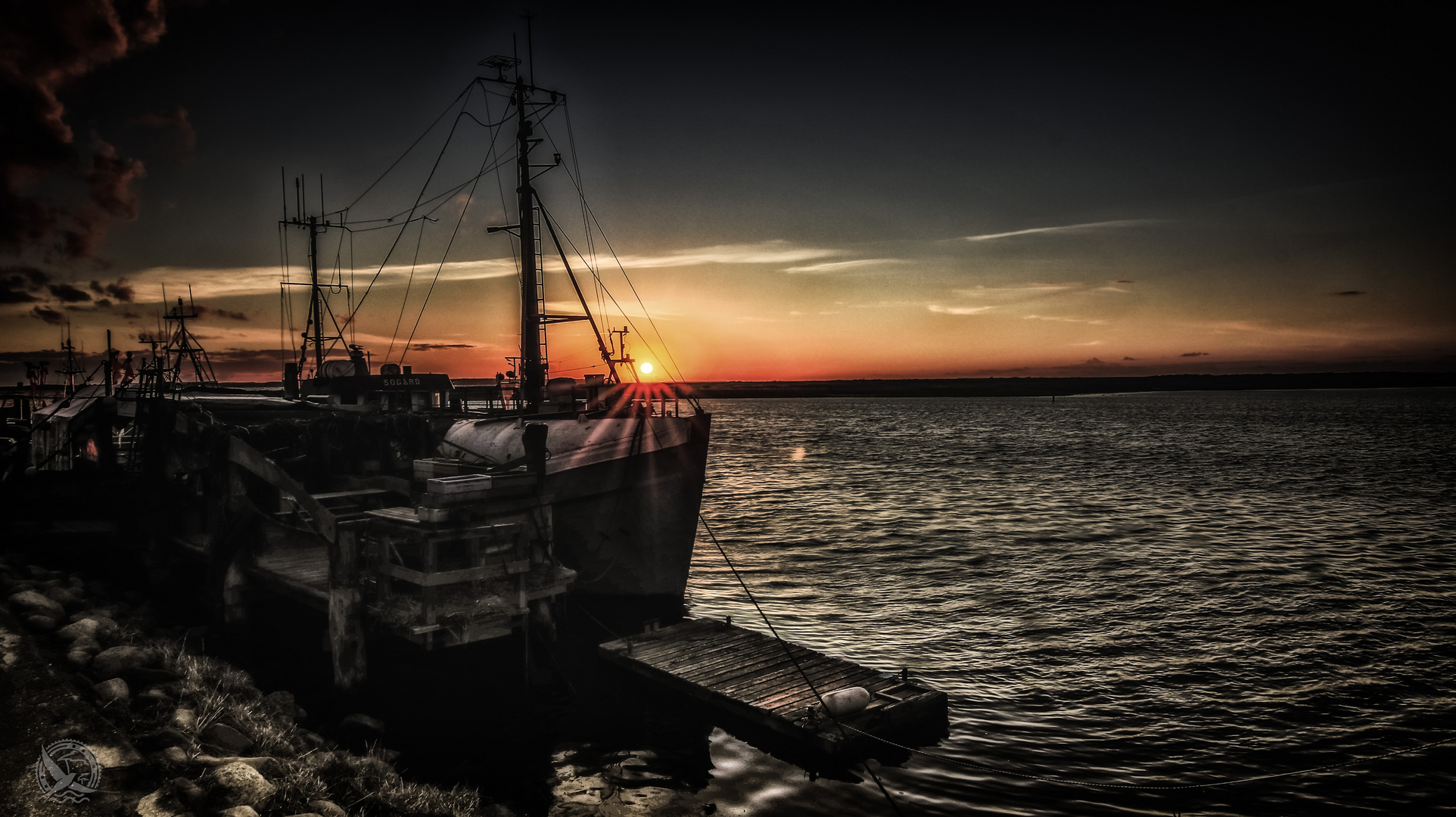 Sonnenuntergang an der Marina Wendtorf