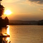 Sonnenuntergang an der Mosel