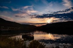 Sonnenuntergang an der Mosel 