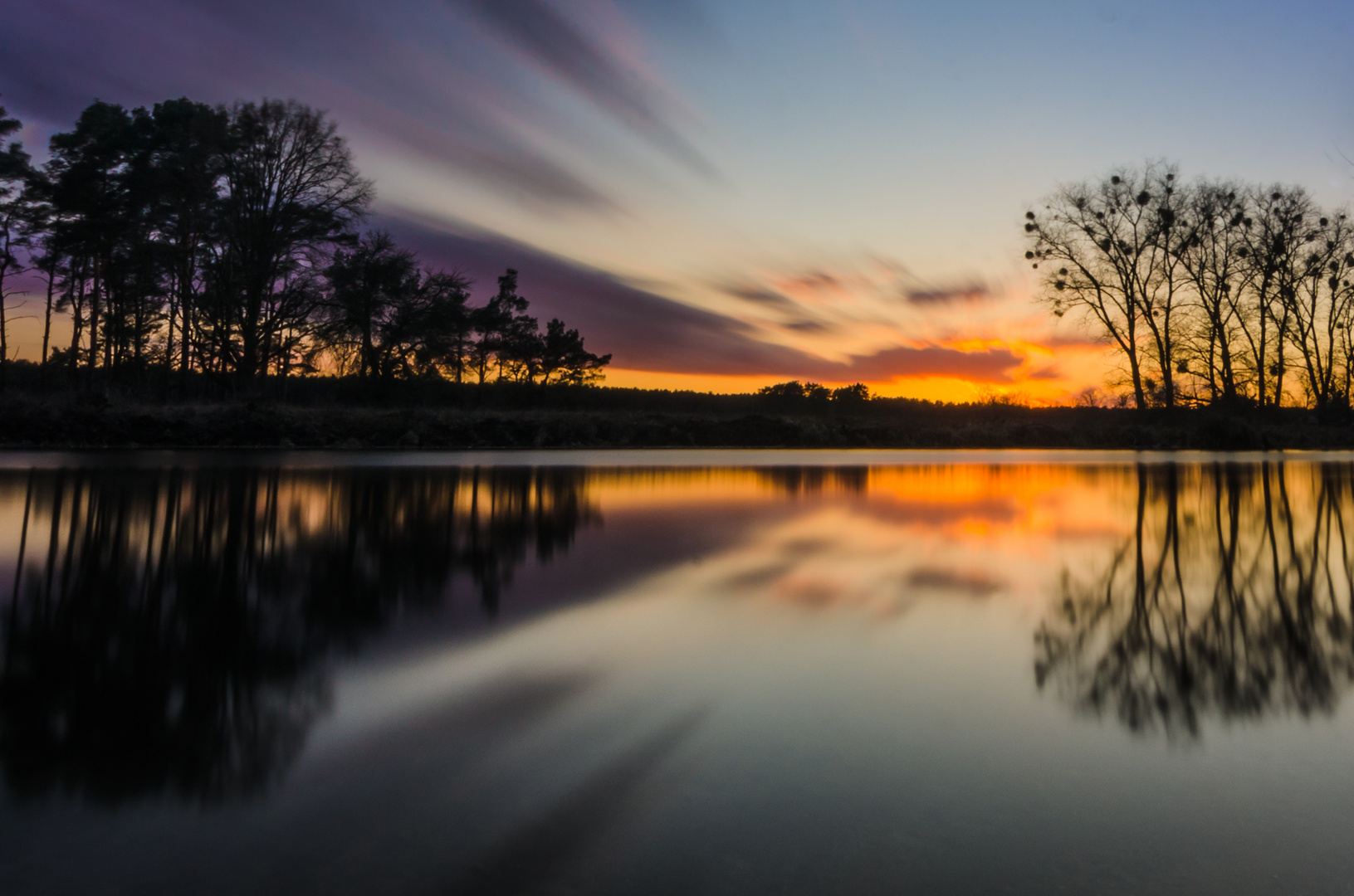 Sonnenuntergang an der Müggelspree