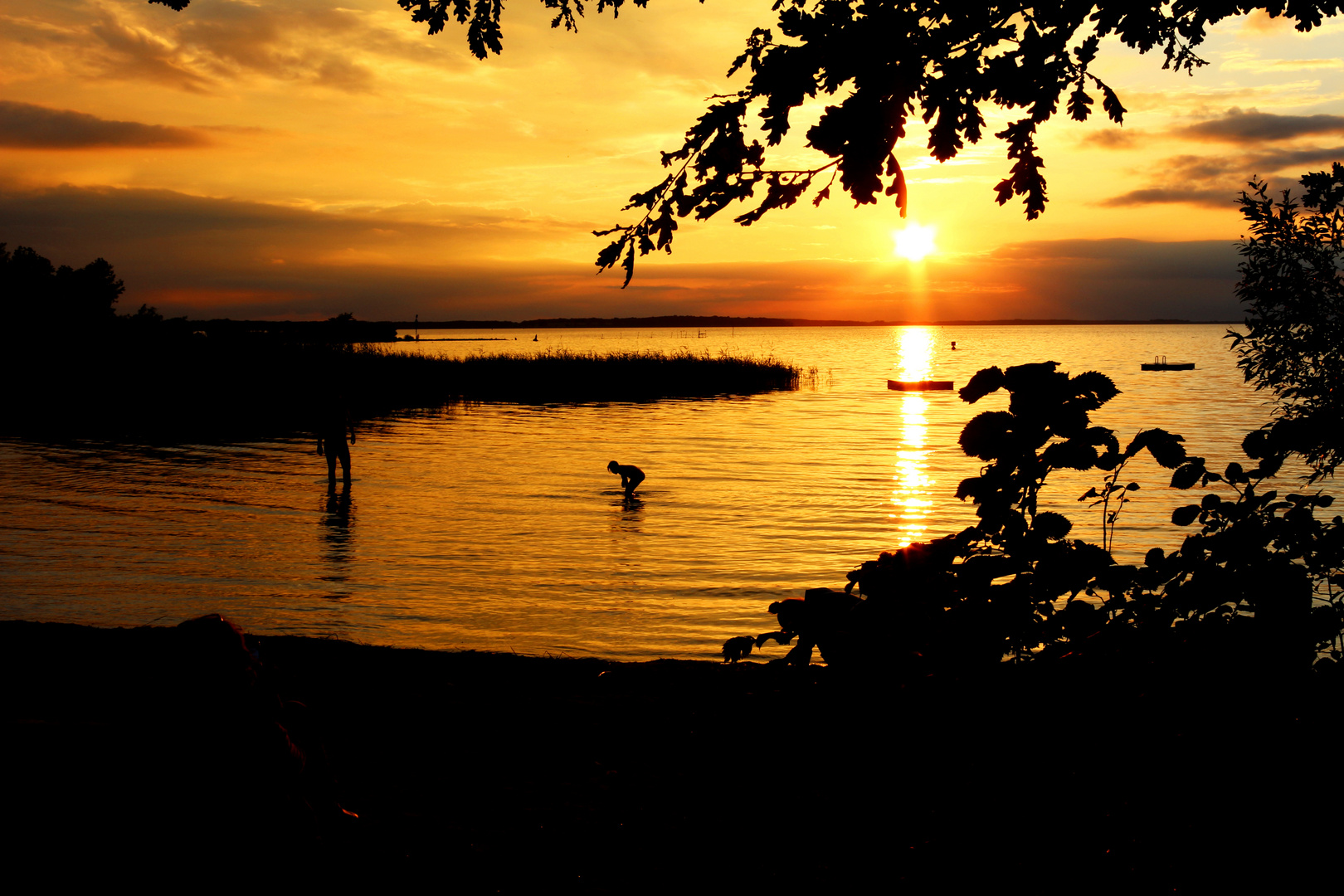 Sonnenuntergang an der Müritz