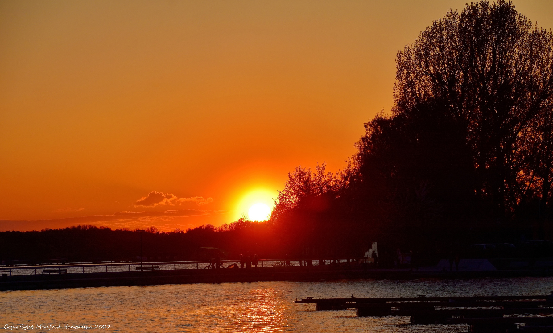 Sonnenuntergang an der Müritz 