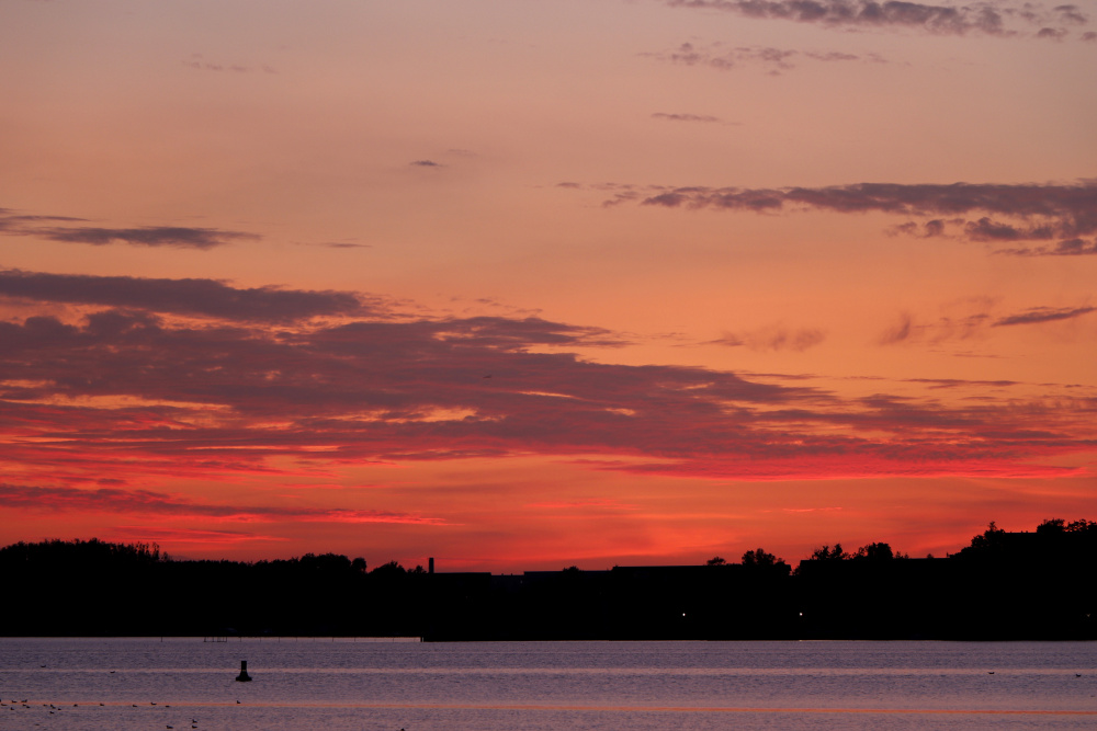 Sonnenuntergang an der Müritz