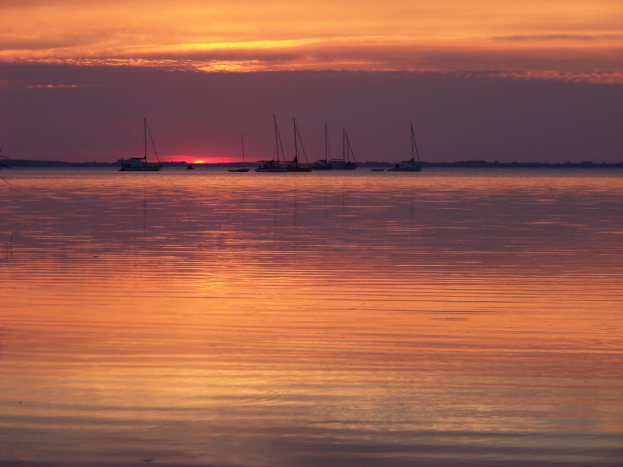 Sonnenuntergang an der Müritz