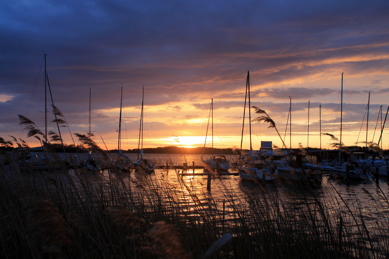 Sonnenuntergang an der Müritz