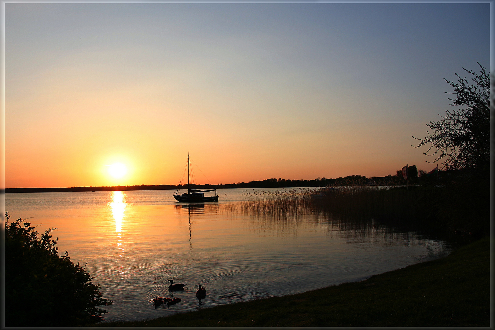 Sonnenuntergang an der Müritz