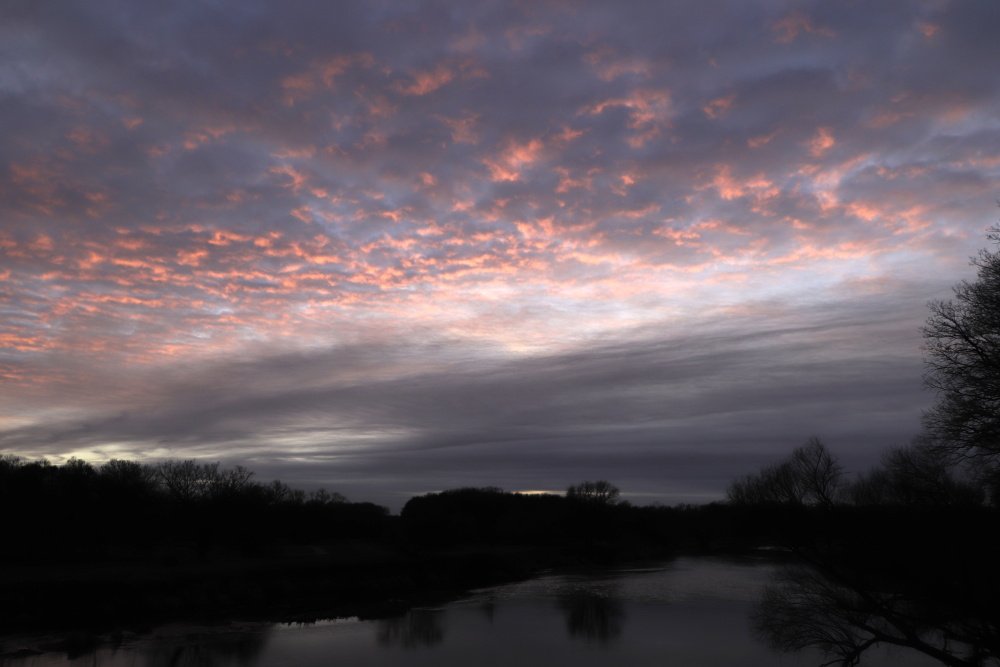 Sonnenuntergang an der Mulde - Bild 1