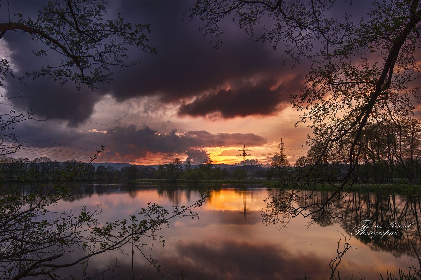 Sonnenuntergang an der Naab