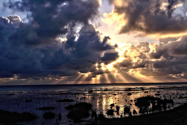 Sonnenuntergang an der Nordsee