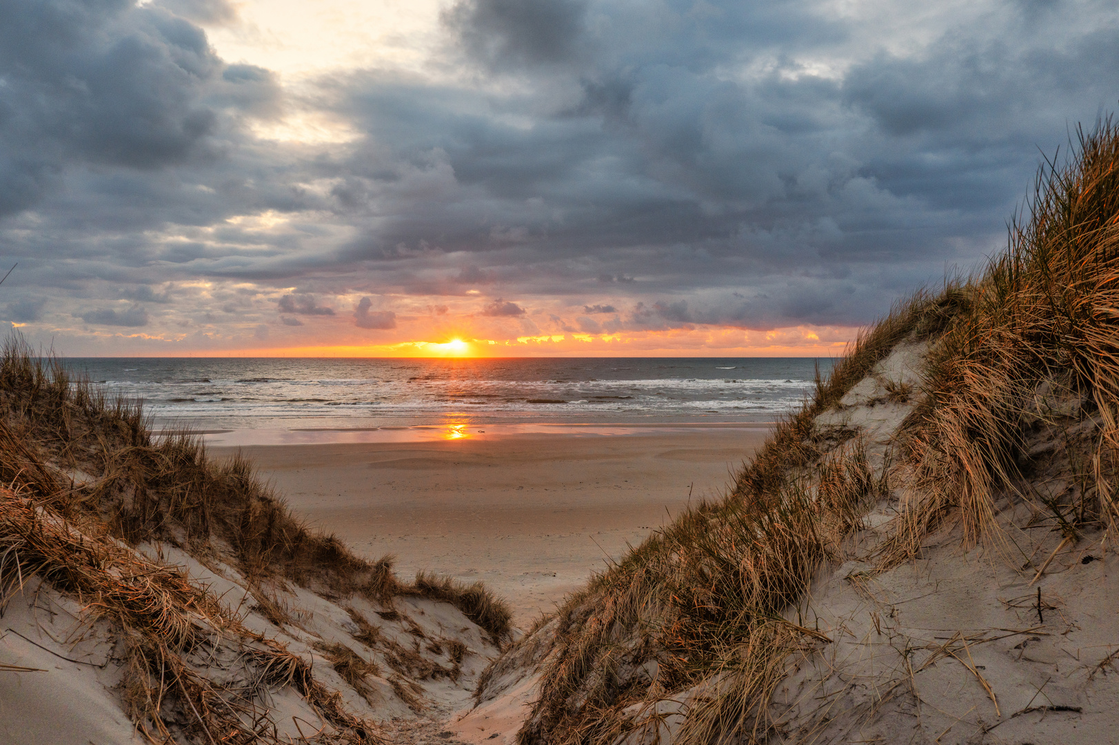 Sonnenuntergang an der Nordsee