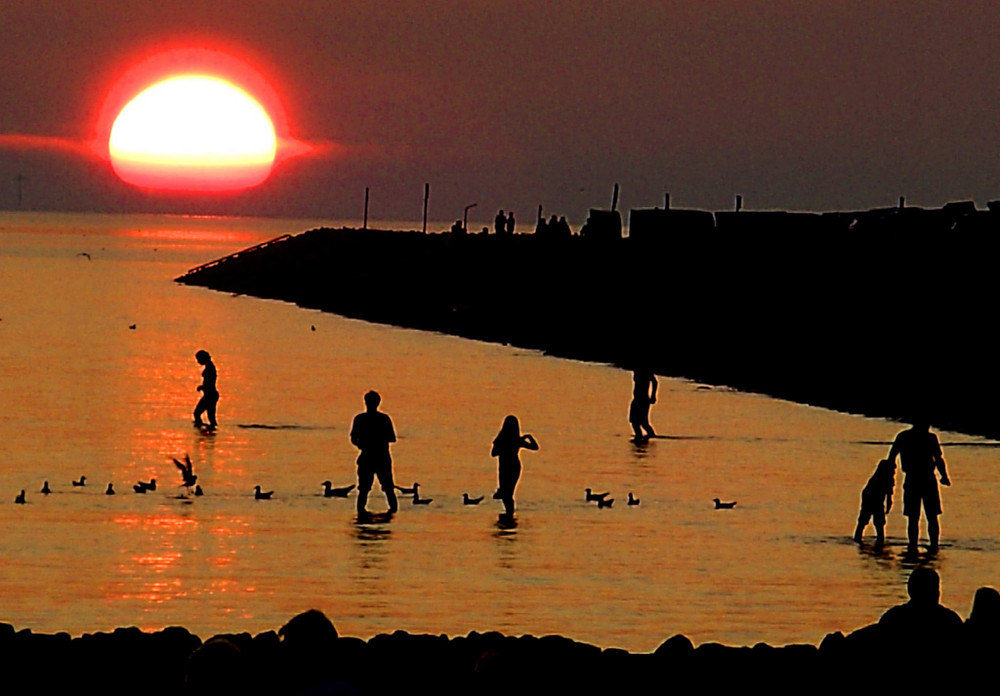 Sonnenuntergang an der Nordsee