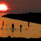 Sonnenuntergang an der Nordsee