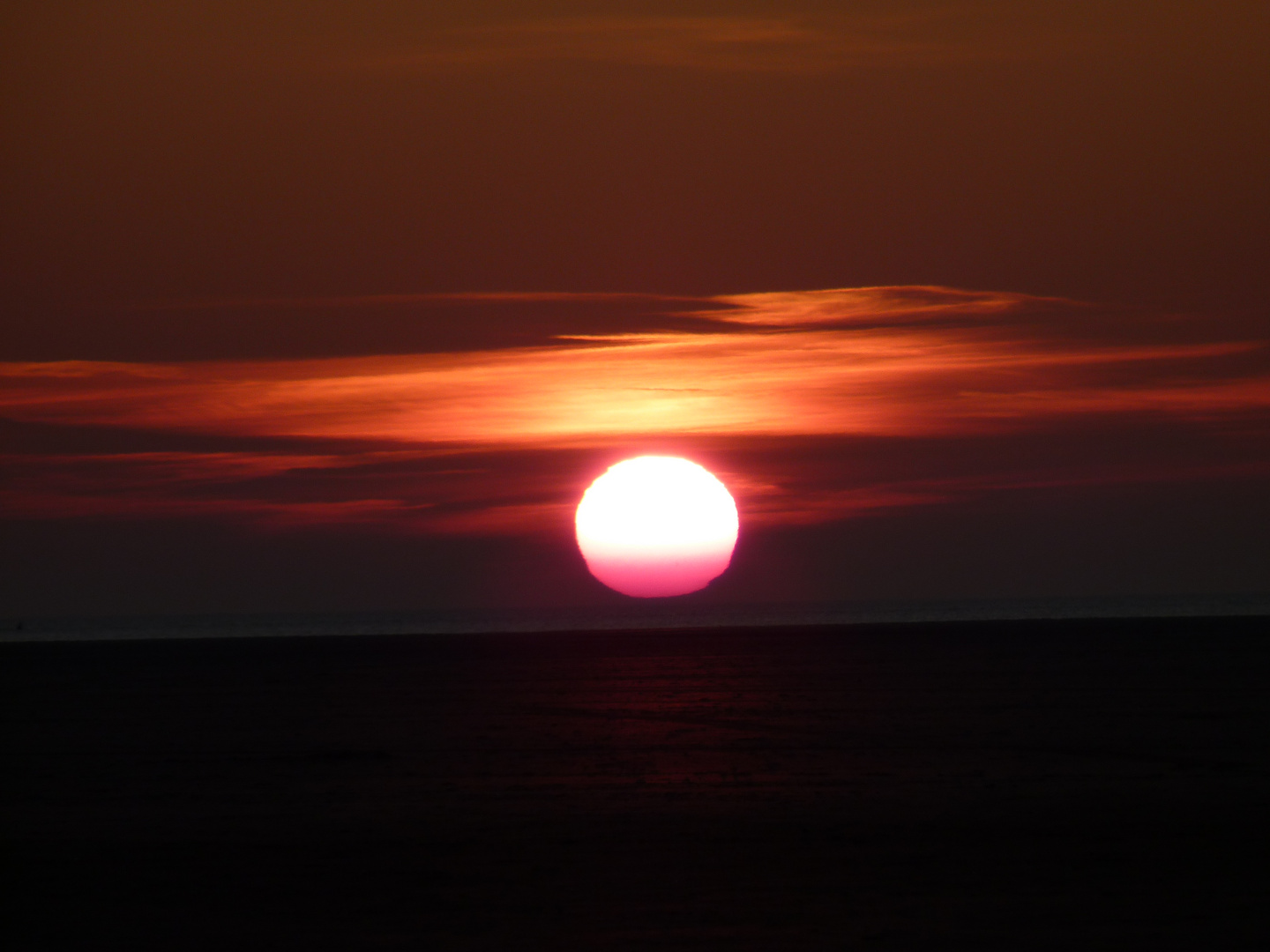 Sonnenuntergang an der Nordsee 1