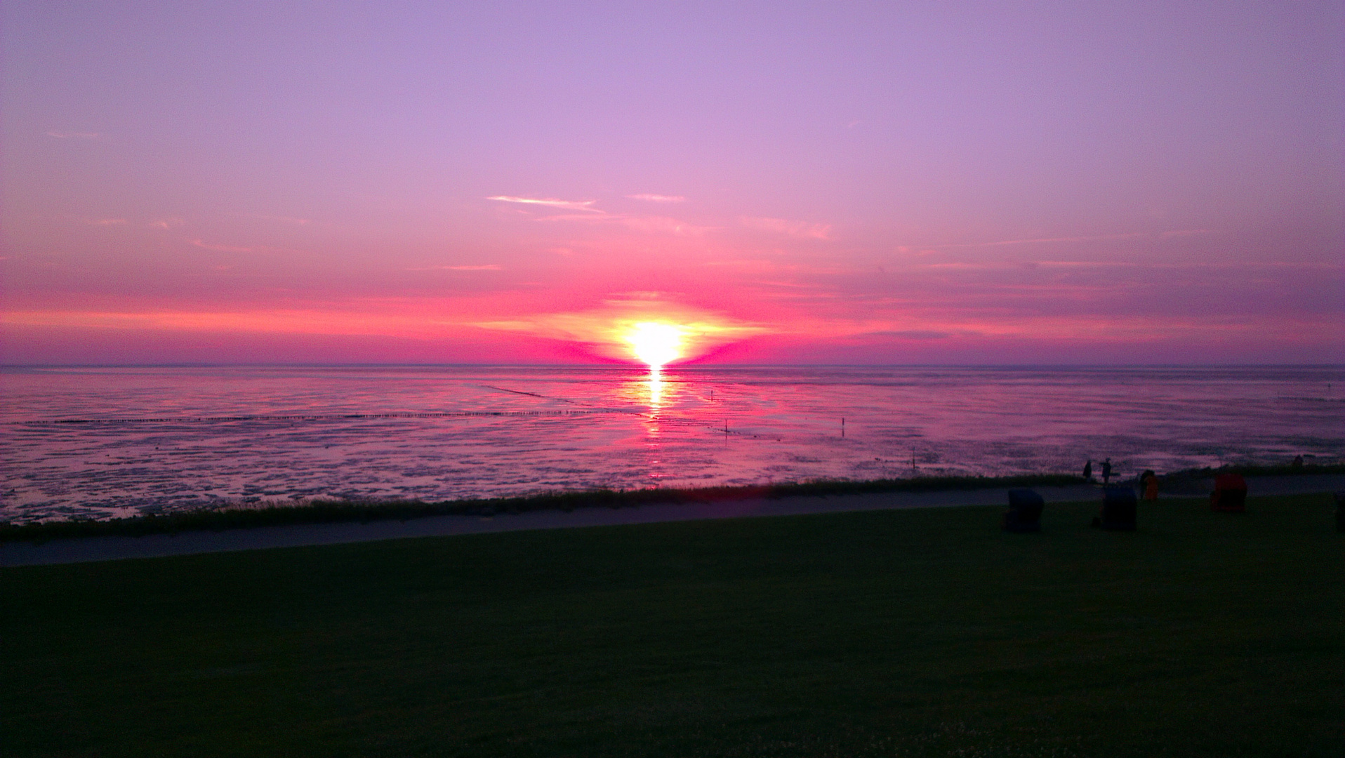 Sonnenuntergang an der Nordsee