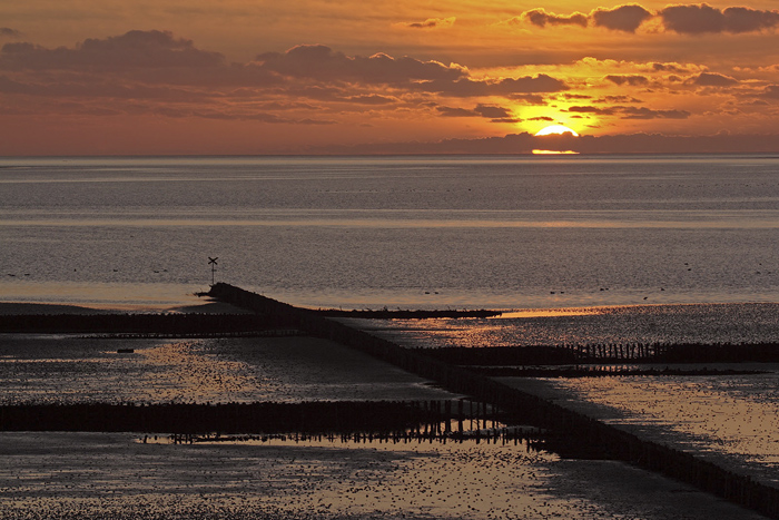 Sonnenuntergang an der Nordsee