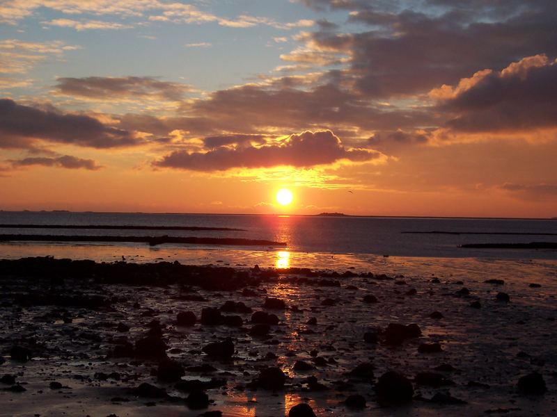 Sonnenuntergang an der Nordsee