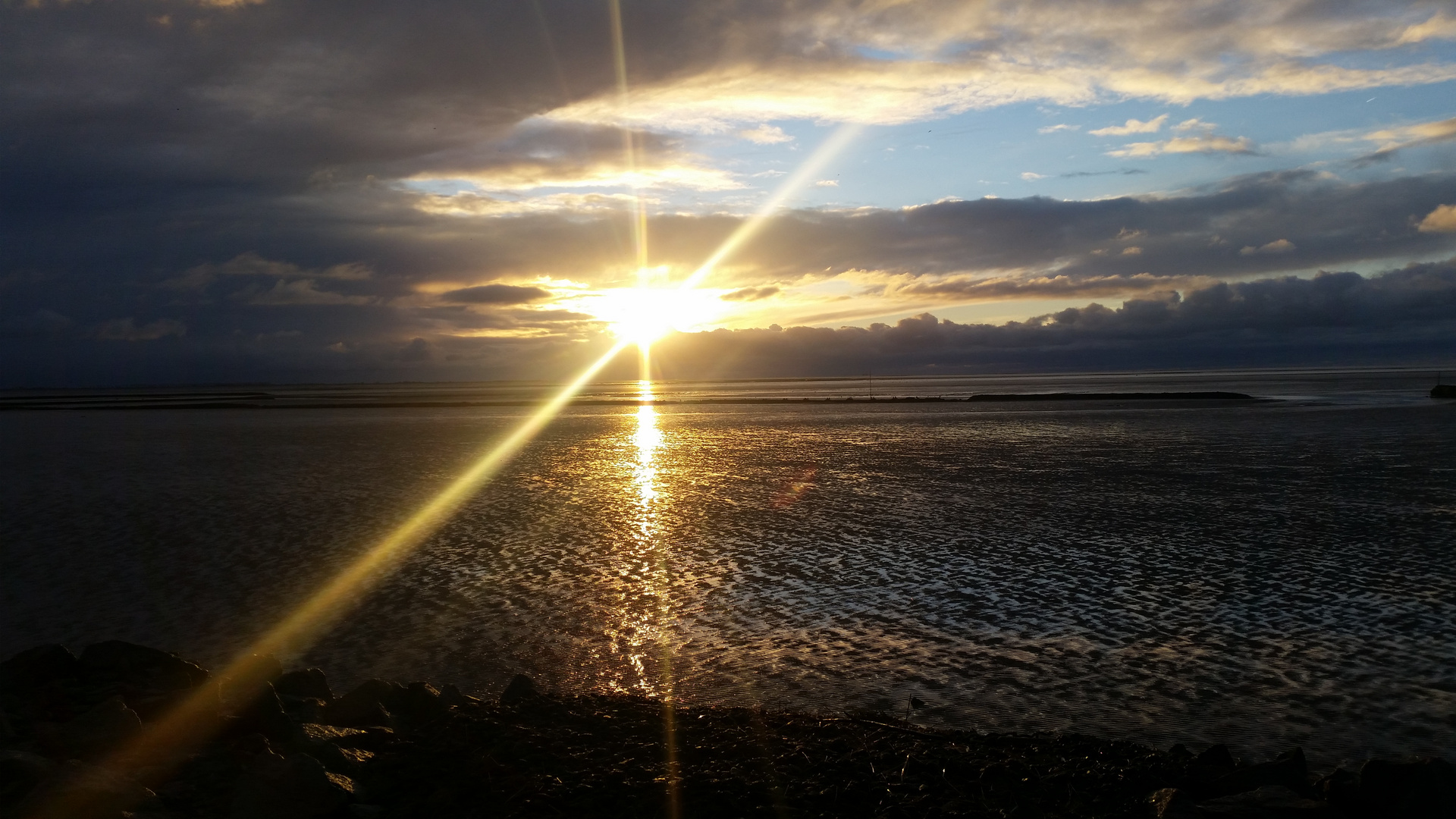 Sonnenuntergang an der Nordsee 