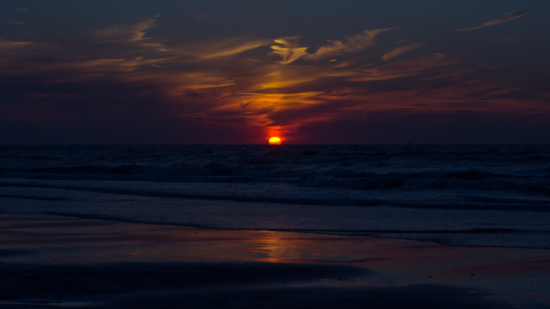 Sonnenuntergang an der Nordsee