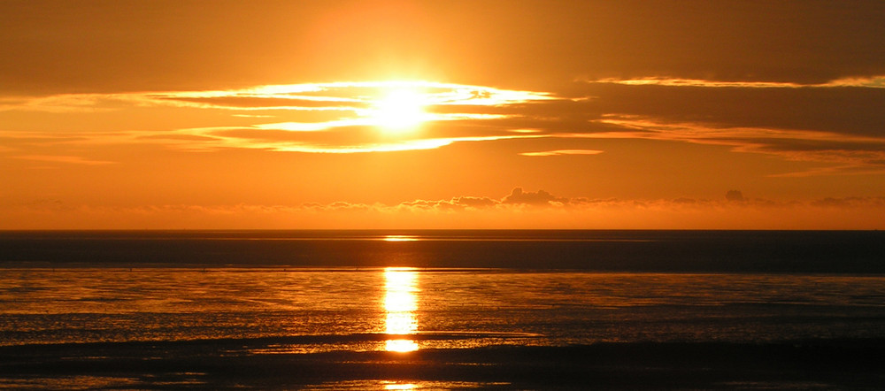 Sonnenuntergang an der Nordsee