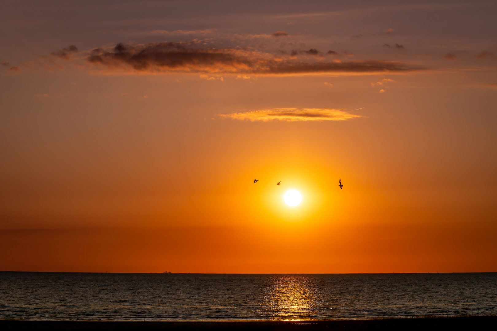 Sonnenuntergang an der Nordsee