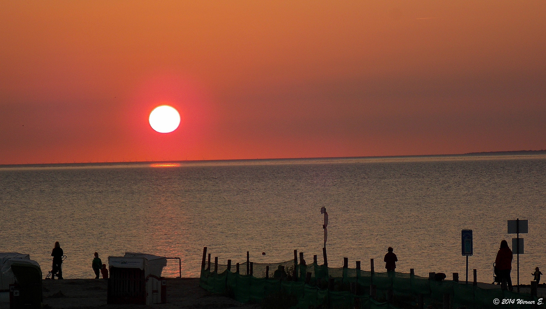 Sonnenuntergang an der Nordsee