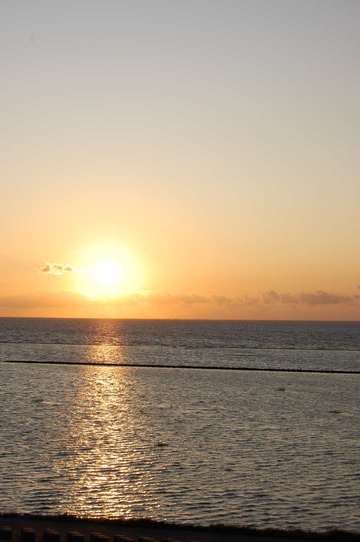 Sonnenuntergang an der Nordsee