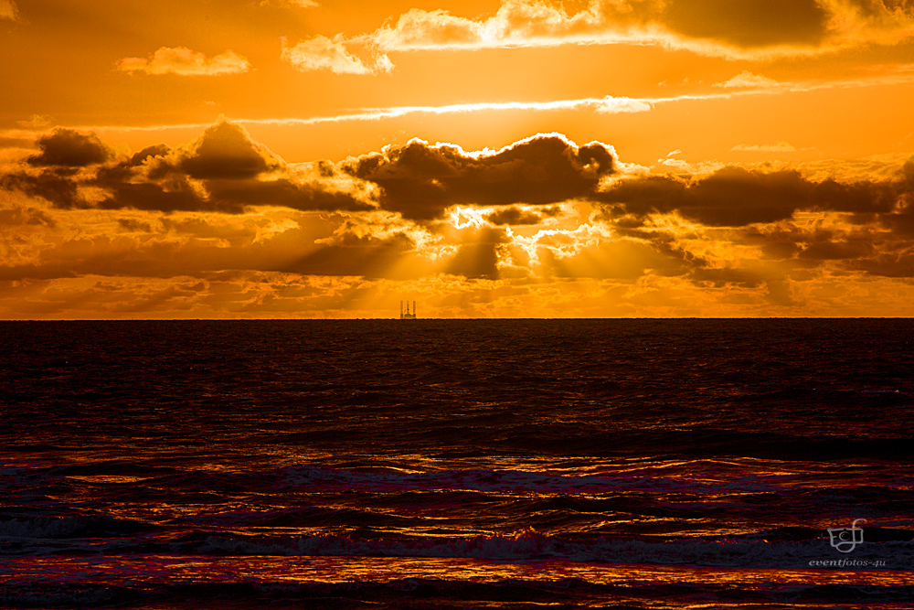 Sonnenuntergang an der Nordsee