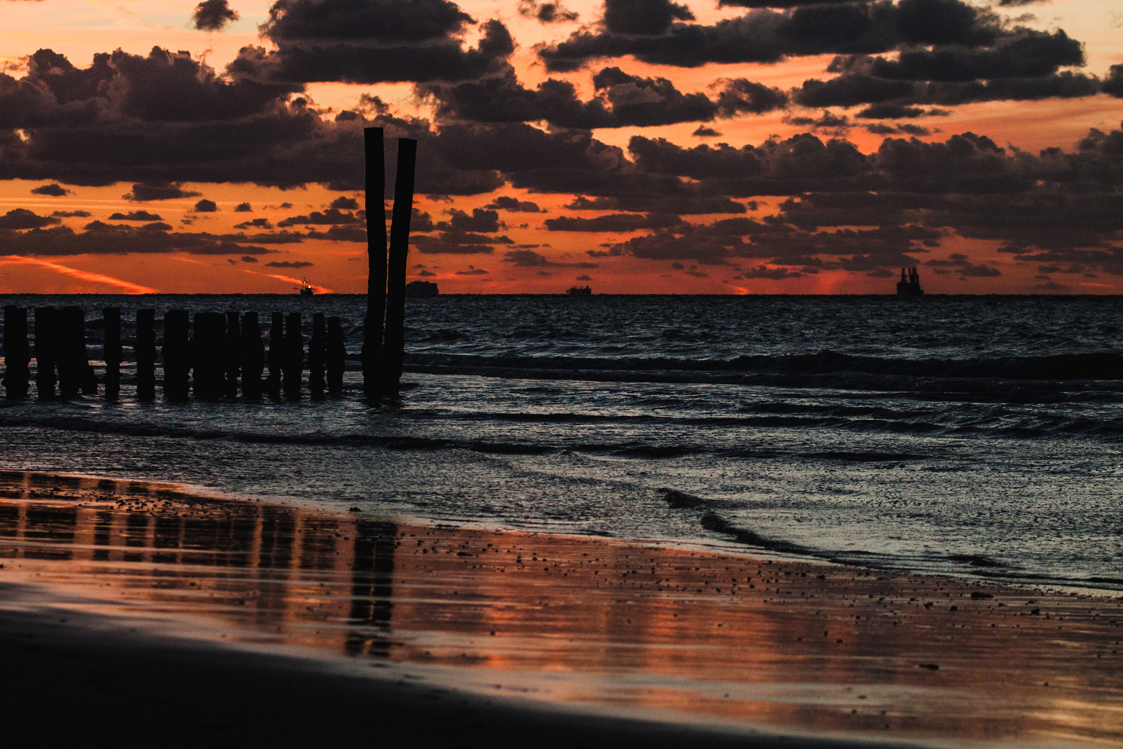 Sonnenuntergang an der Nordsee