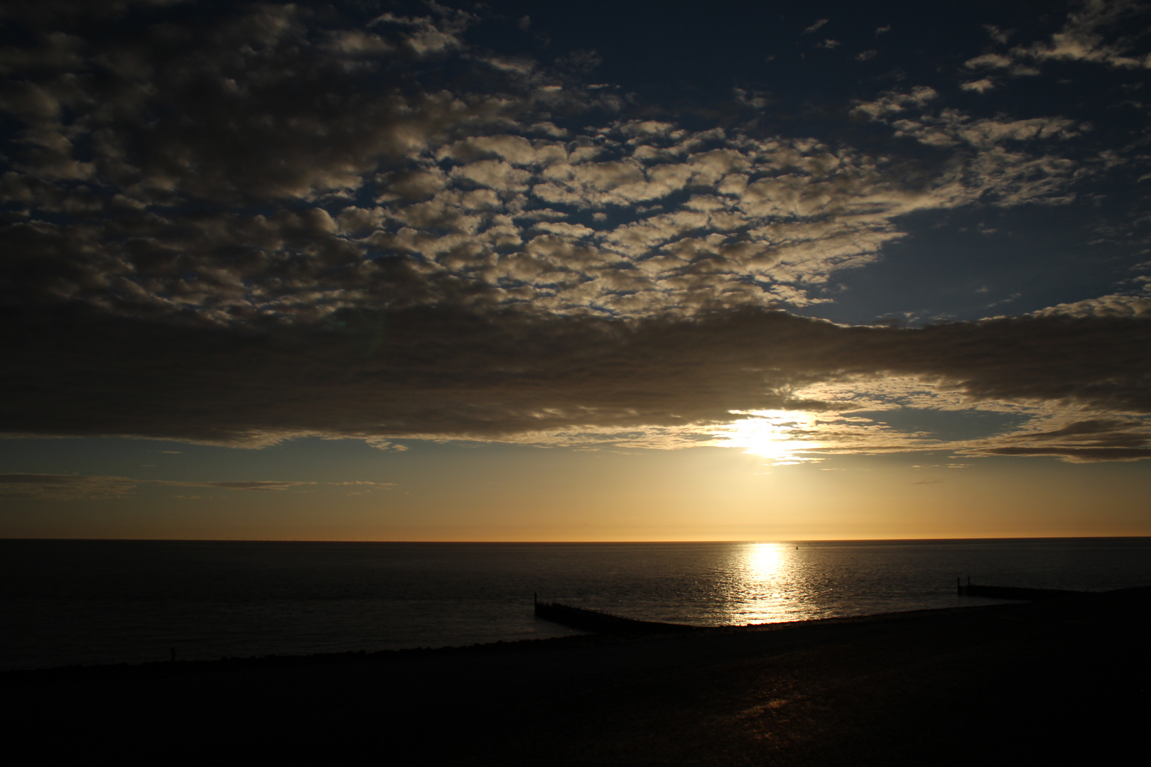 Sonnenuntergang an der Nordsee 