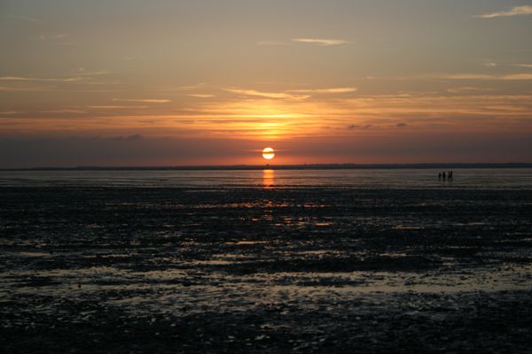 Sonnenuntergang an der Nordsee