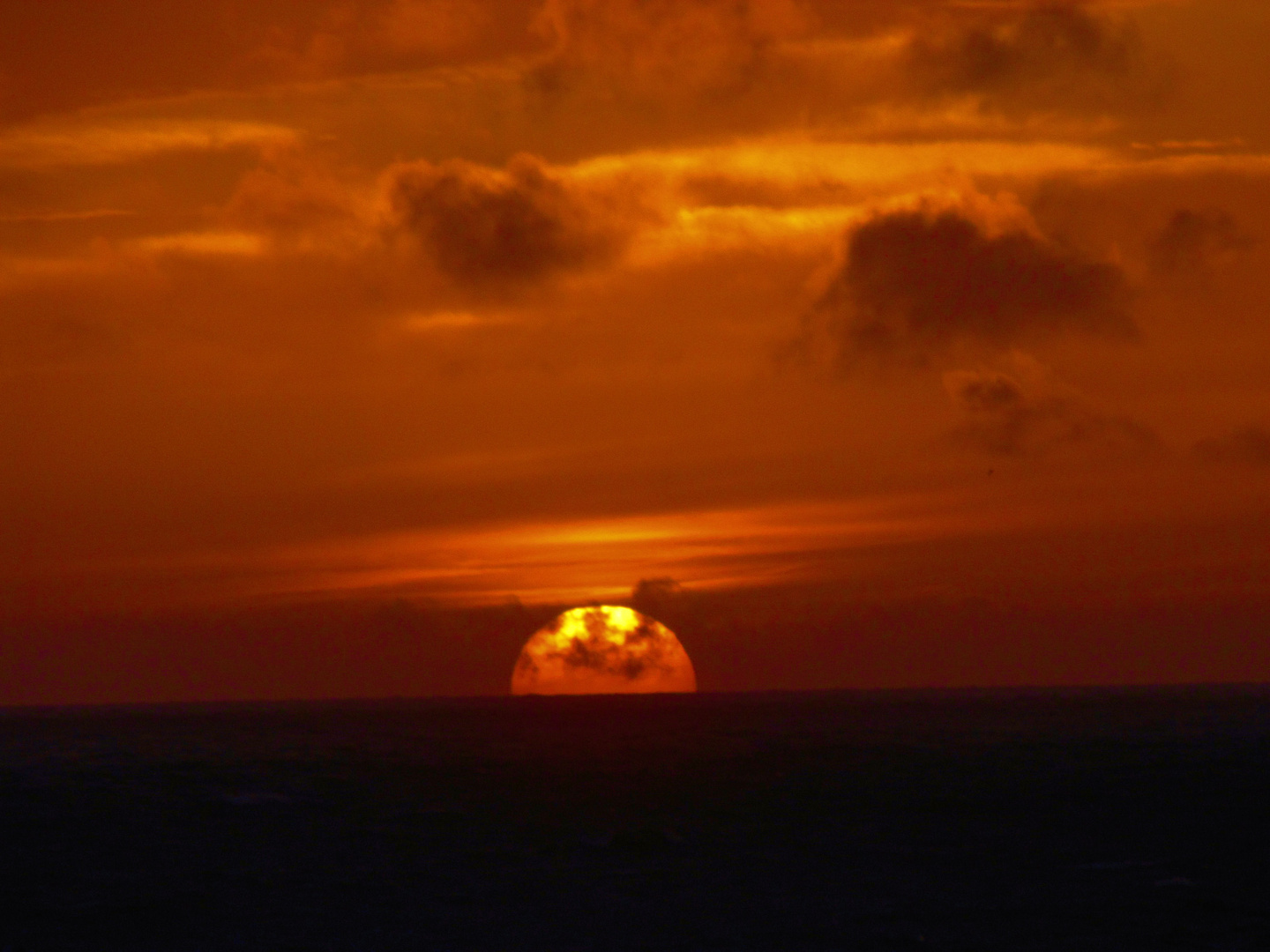 Sonnenuntergang an der Nordsee