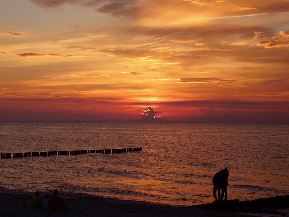 Sonnenuntergang an der Nordsee