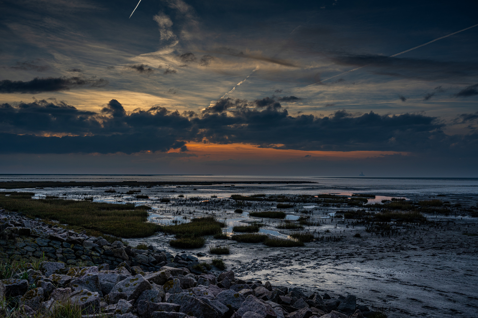 Sonnenuntergang an der Nordsee