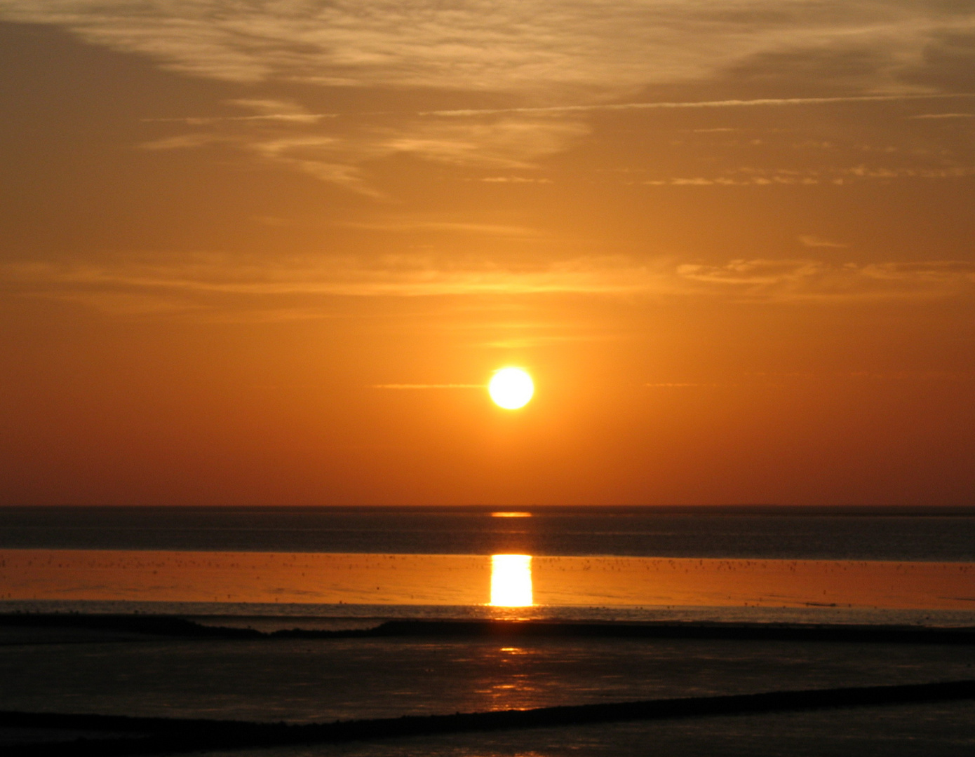 Sonnenuntergang an der Nordsee