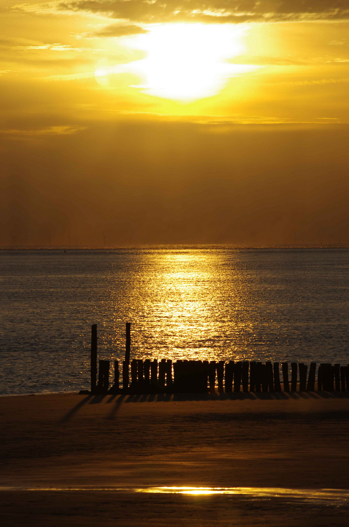 Sonnenuntergang an der Nordsee