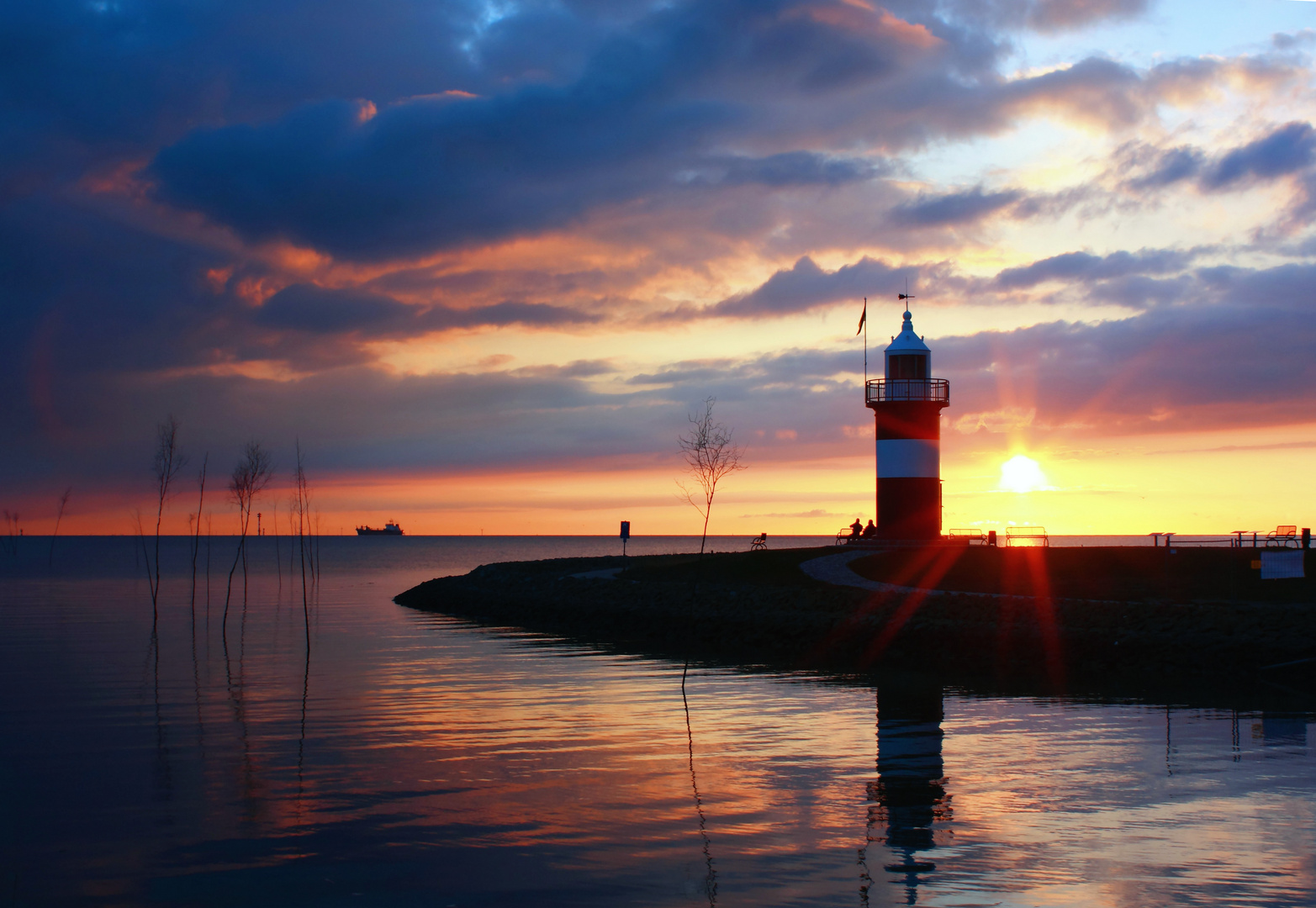 Sonnenuntergang an der Nordsee