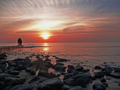 Sonnenuntergang an der Nordsee