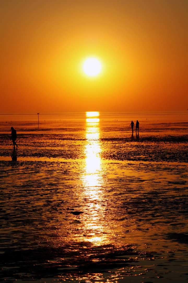 Sonnenuntergang an der Nordsee