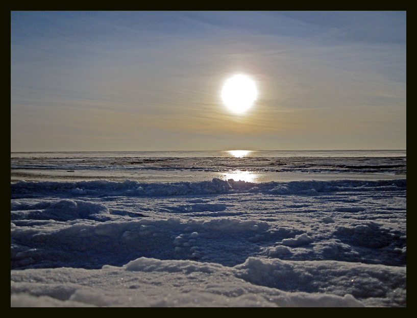 Sonnenuntergang an der Nordsee