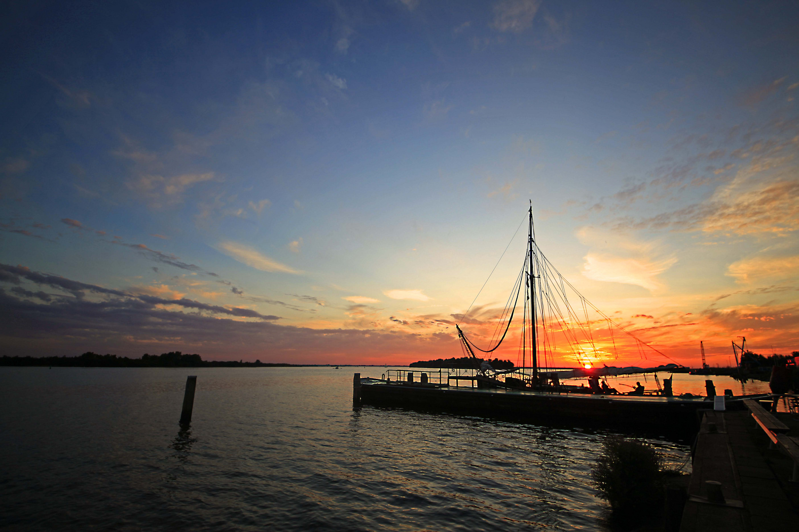 Sonnenuntergang An der Nordsee.