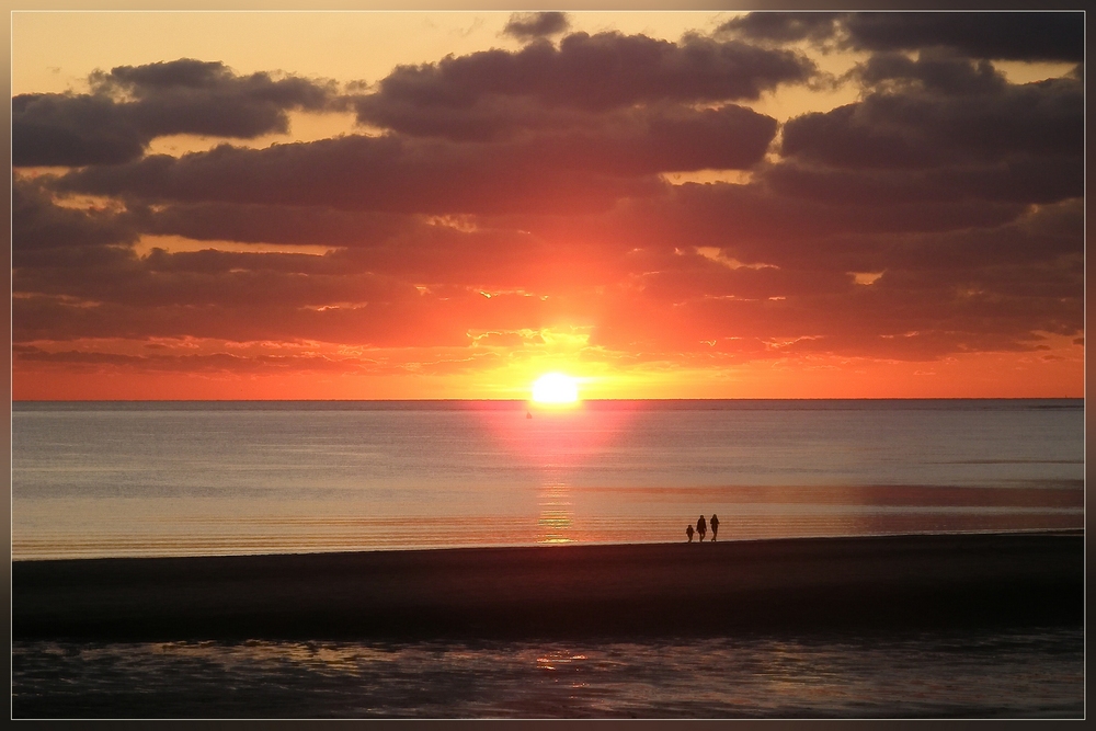 Sonnenuntergang an der Nordsee