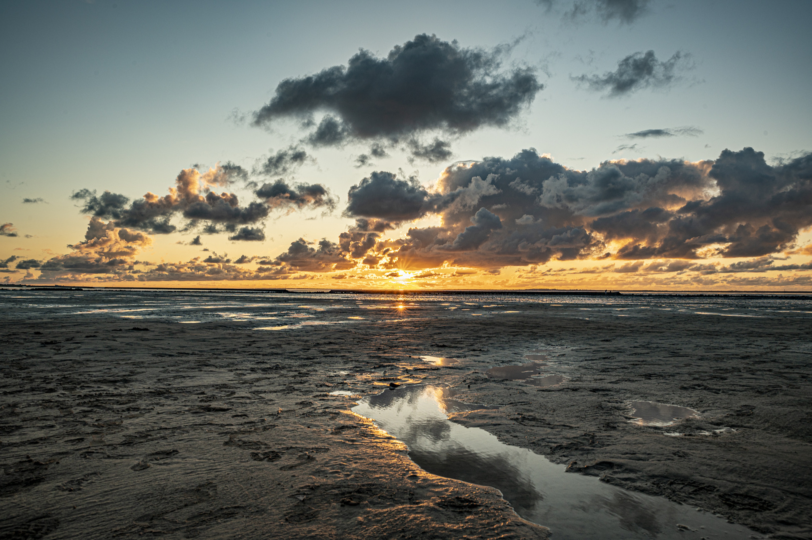 Sonnenuntergang an der Nordsee