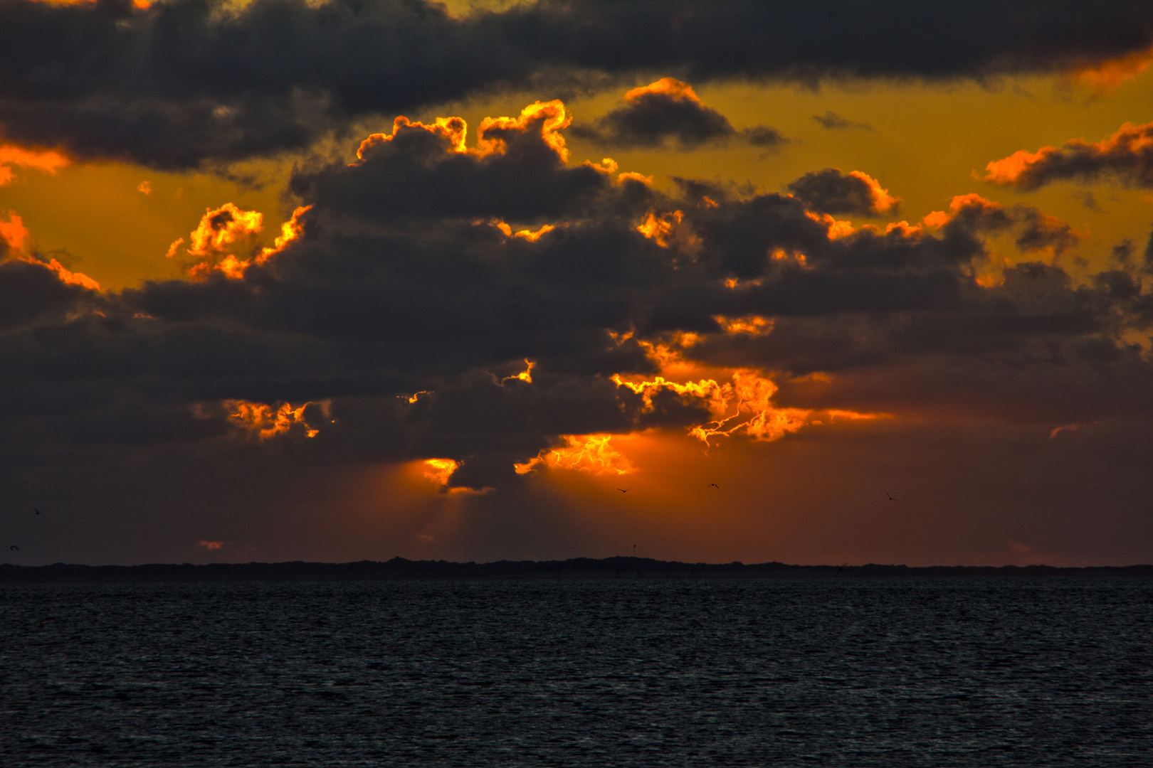 Sonnenuntergang an der Nordsee