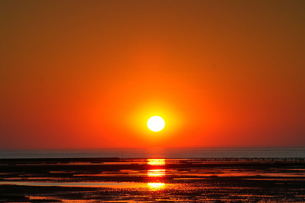 Sonnenuntergang an der Nordsee