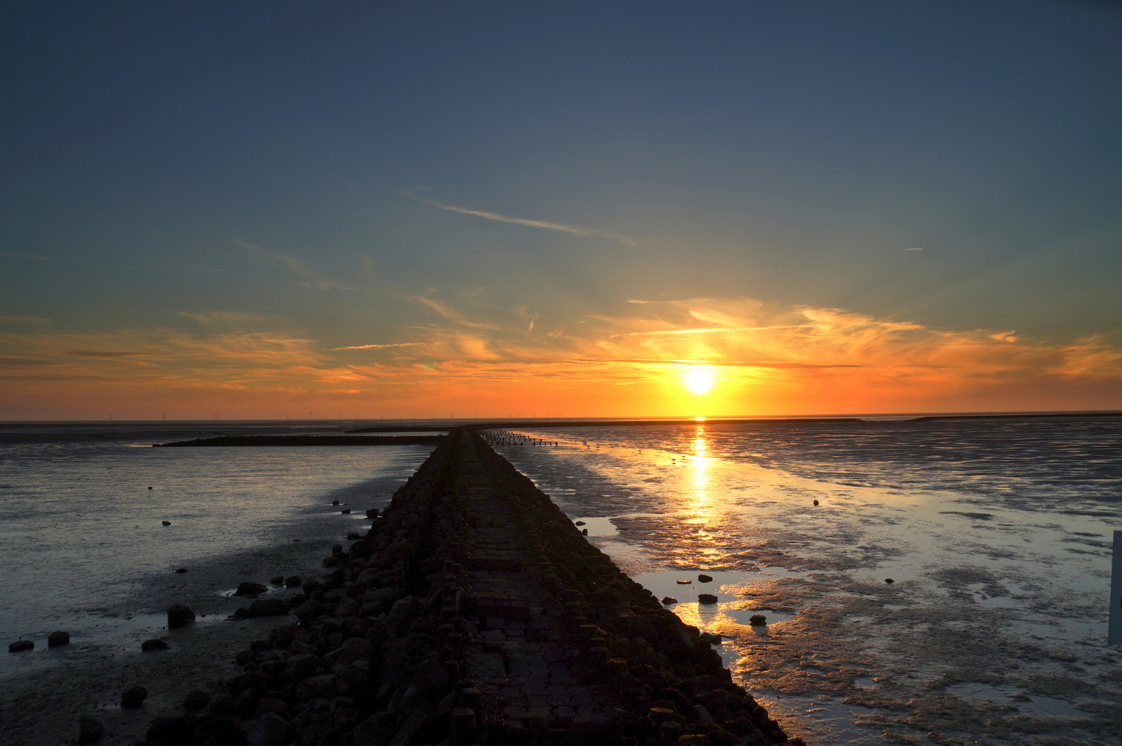 Sonnenuntergang an der Nordsee