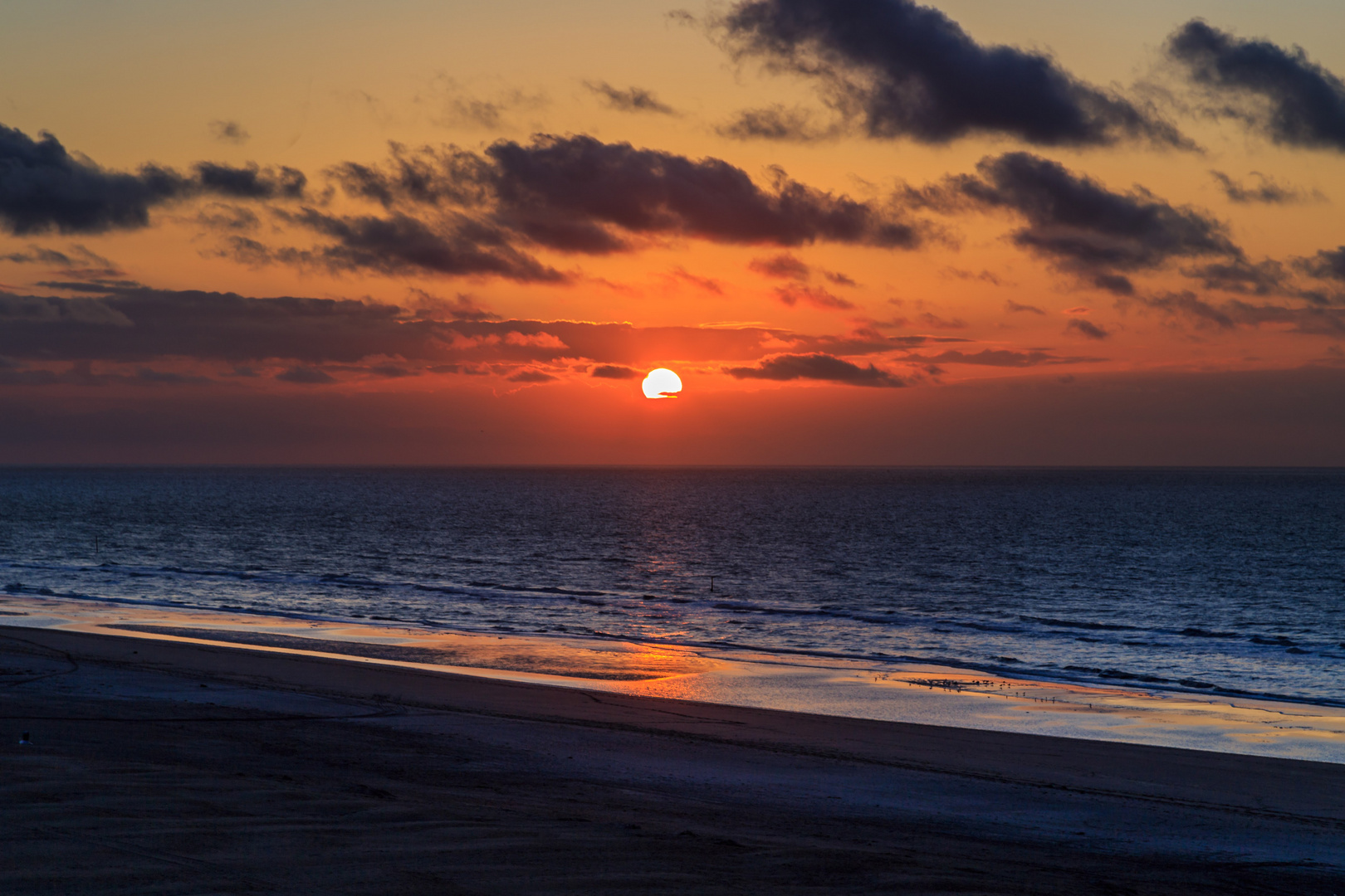 Sonnenuntergang an der Nordsee