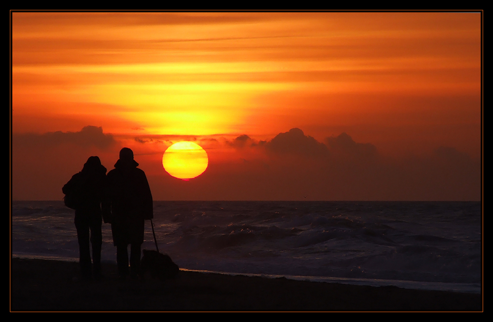 Sonnenuntergang an der Nordsee