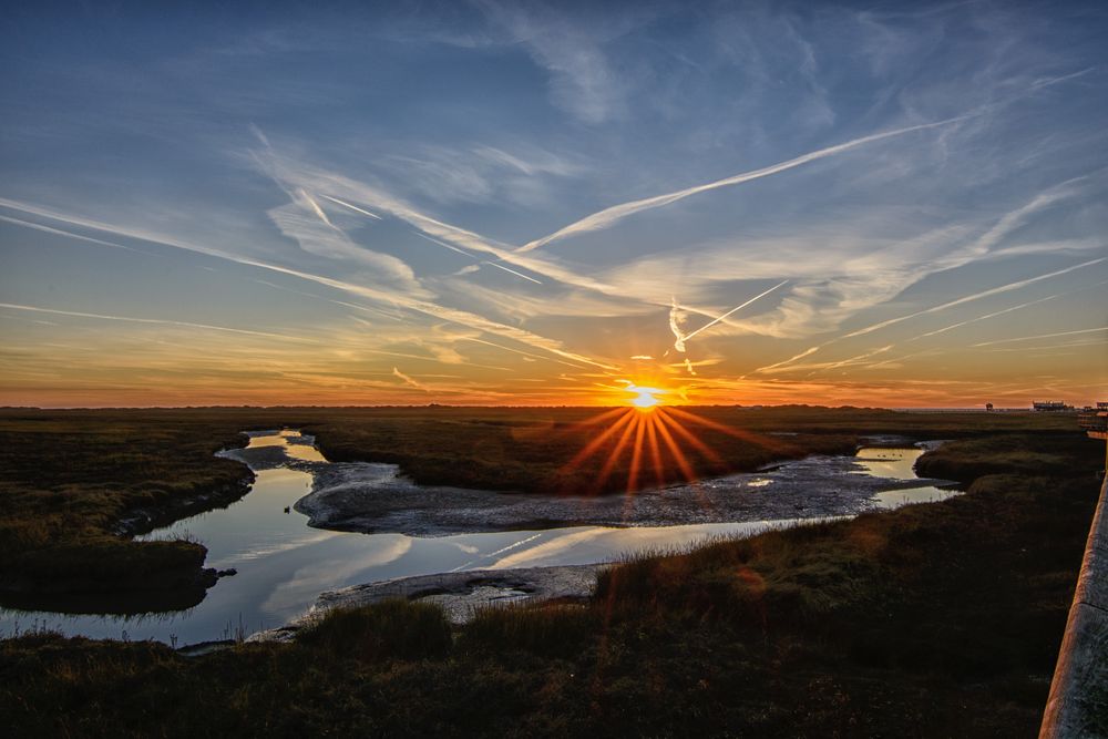 Sonnenuntergang an der Nordsee